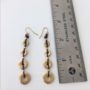 Ralph Lauren Gold Disc Earrings