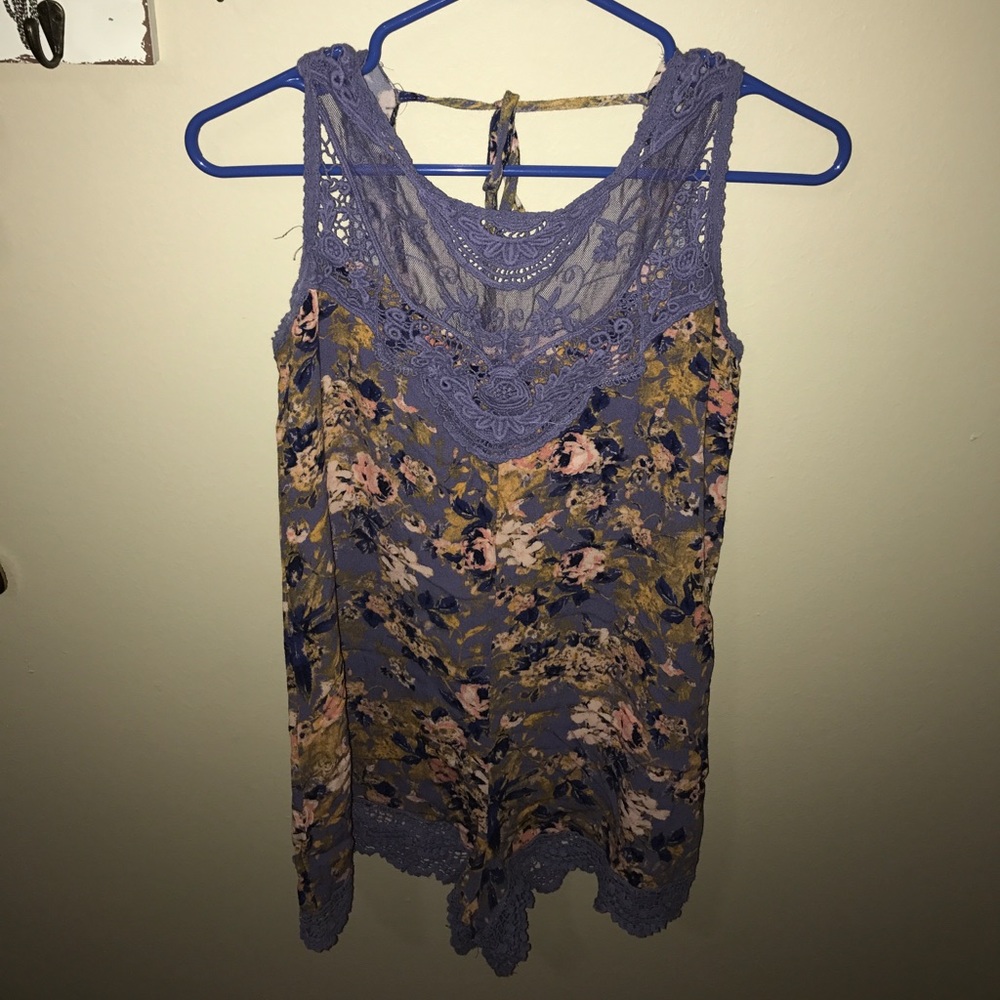 floral romper size small