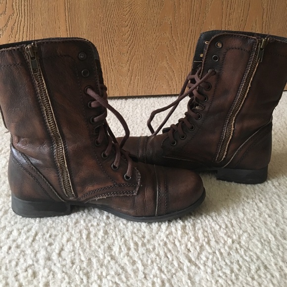 ❌SOLD Steve Madden brown combat boots - Picture 5 of 8