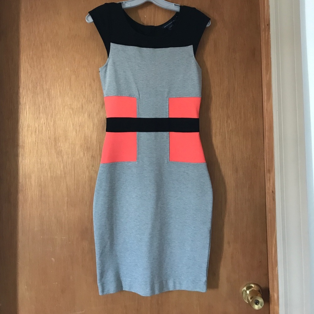 French Connection color block dress