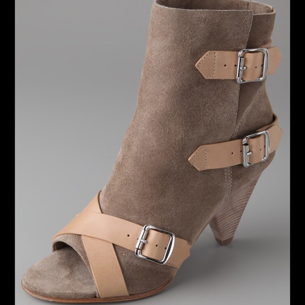 Belle by SIGERSON MORRISON OpenToe Bootie Sz 8 1/2
