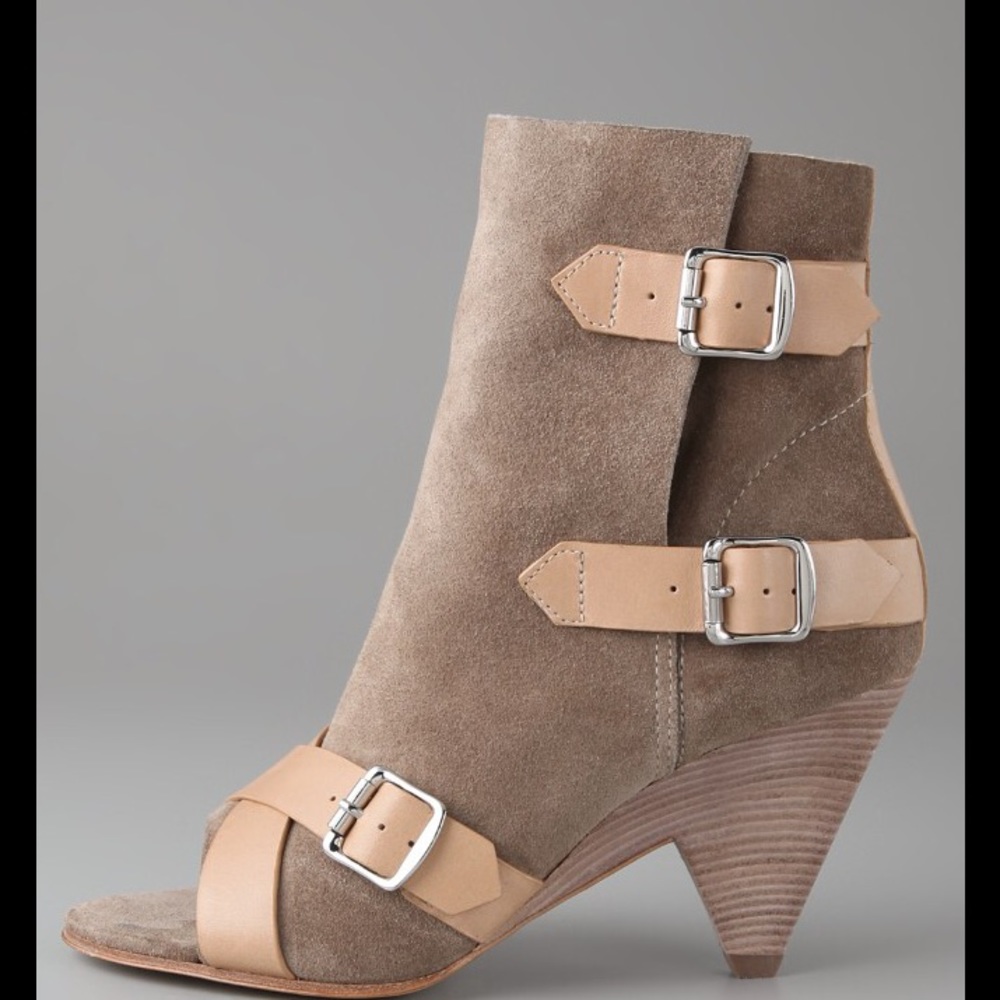 Belle by SIGERSON MORRISON OpenToe Bootie Sz 8 1/2 - Picture 2 of 6