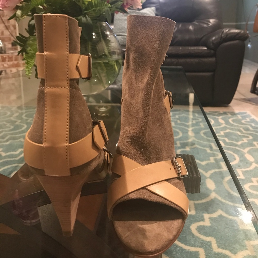 Belle by SIGERSON MORRISON OpenToe Bootie Sz 8 1/2 - Picture 6 of 6