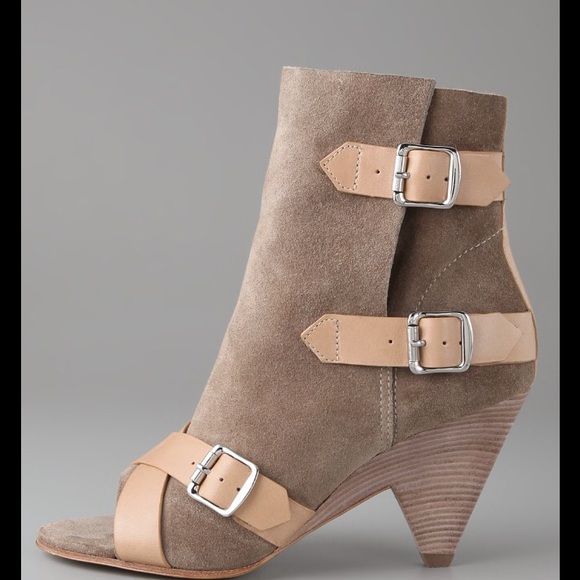 Belle by SIGERSON MORRISON OpenToe Bootie Sz 8 1/2 - Picture 2 of 6