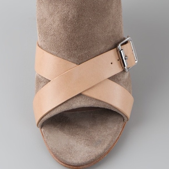 Belle by SIGERSON MORRISON OpenToe Bootie Sz 8 1/2 - Picture 3 of 6