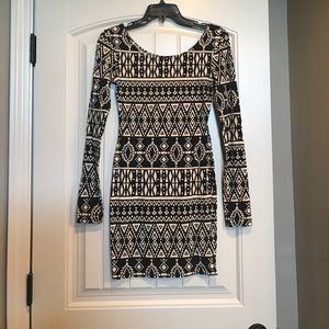 Aztec print dress