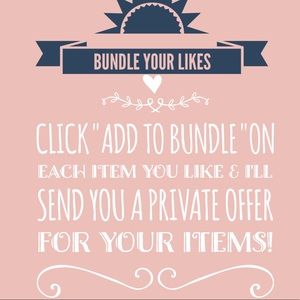 Add your likes items to a bundle .