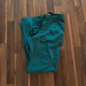Hunter green scrub bottoms
