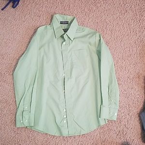Light green Chaps button up dress shirt