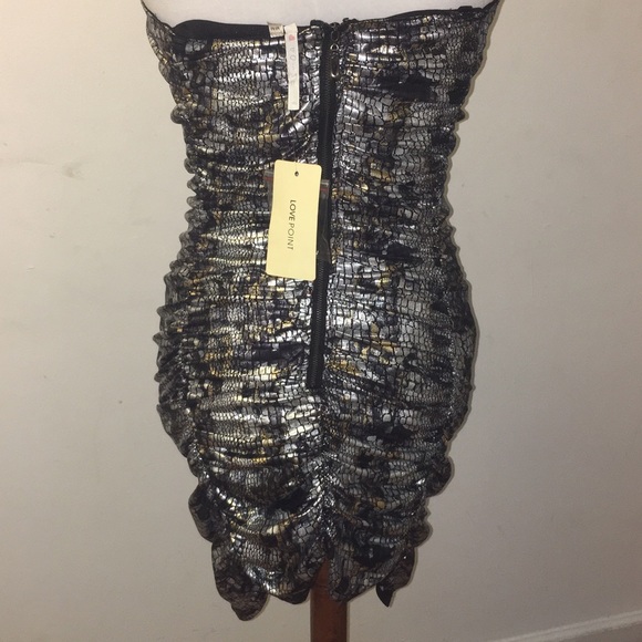 Silver/gold metallic dress - Picture 2 of 4