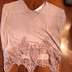 Violet Lace crop top