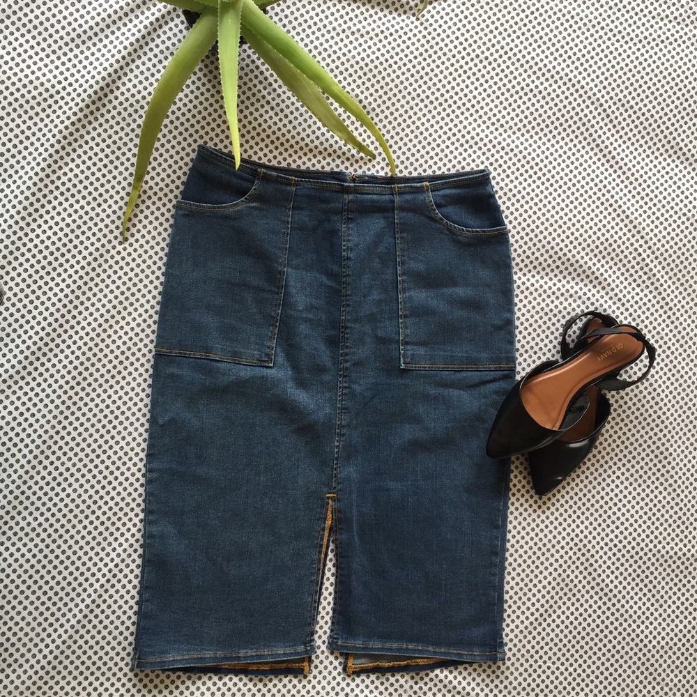 Who What Wear jean skirt