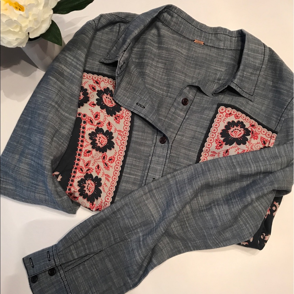 Free People Denim Shirt