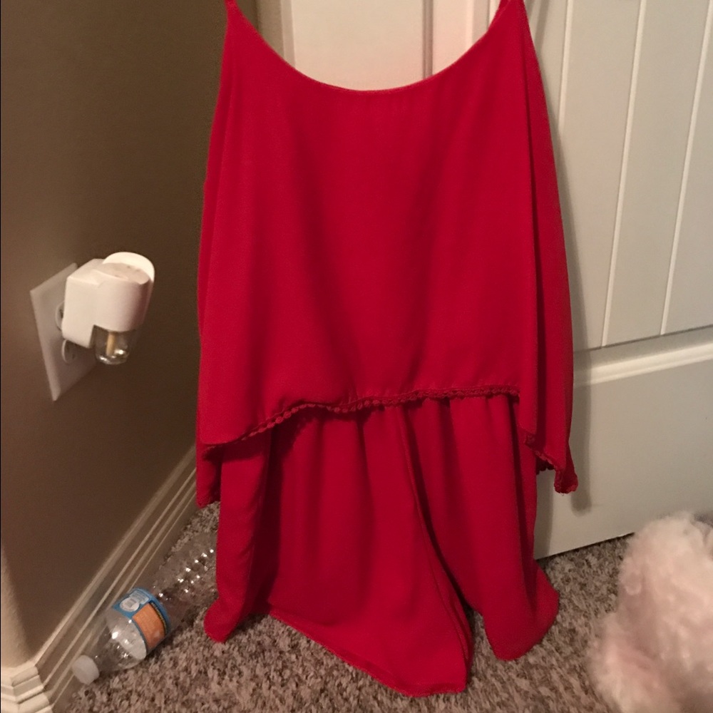 Red romper