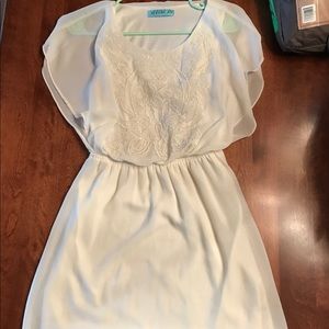 White semi formal dress