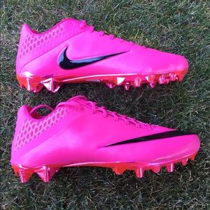 pink high top football cleats