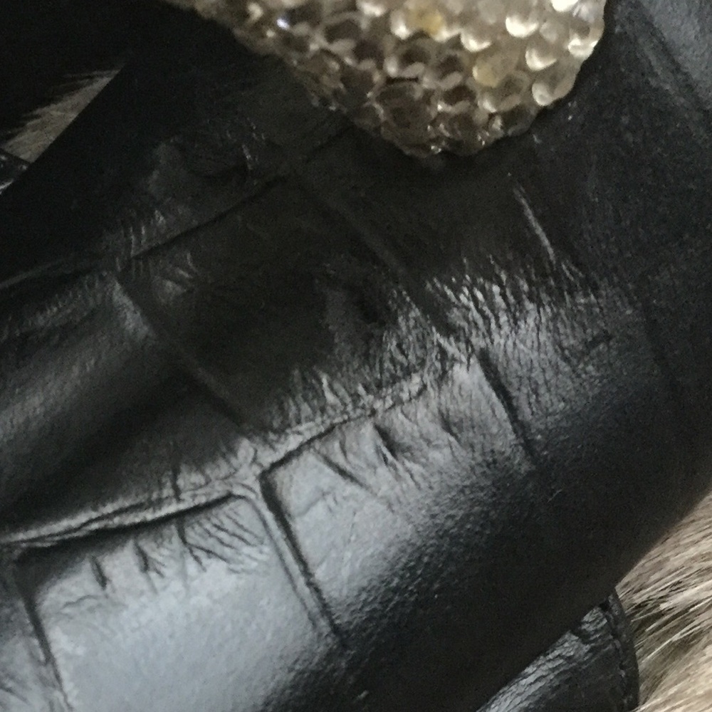 Neda black and rhinestone sling back heels - Picture 6 of 8