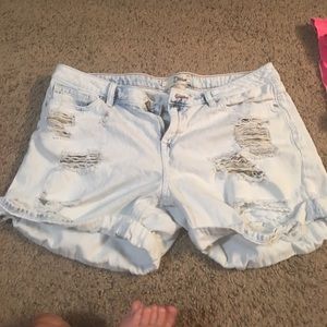 Distressed Ditto jean shorts