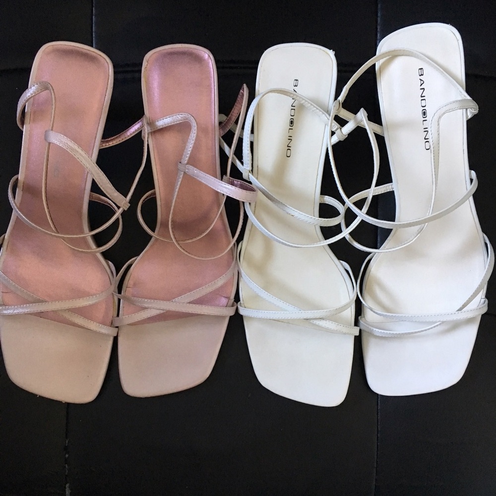 💕 BANDOLINO bundle: strappy sandals w/ heels