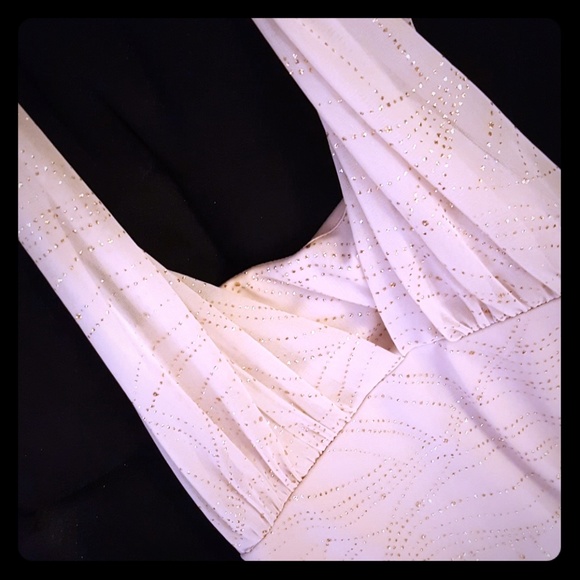 Gold Halter Top Dress - Picture 1 of 4
