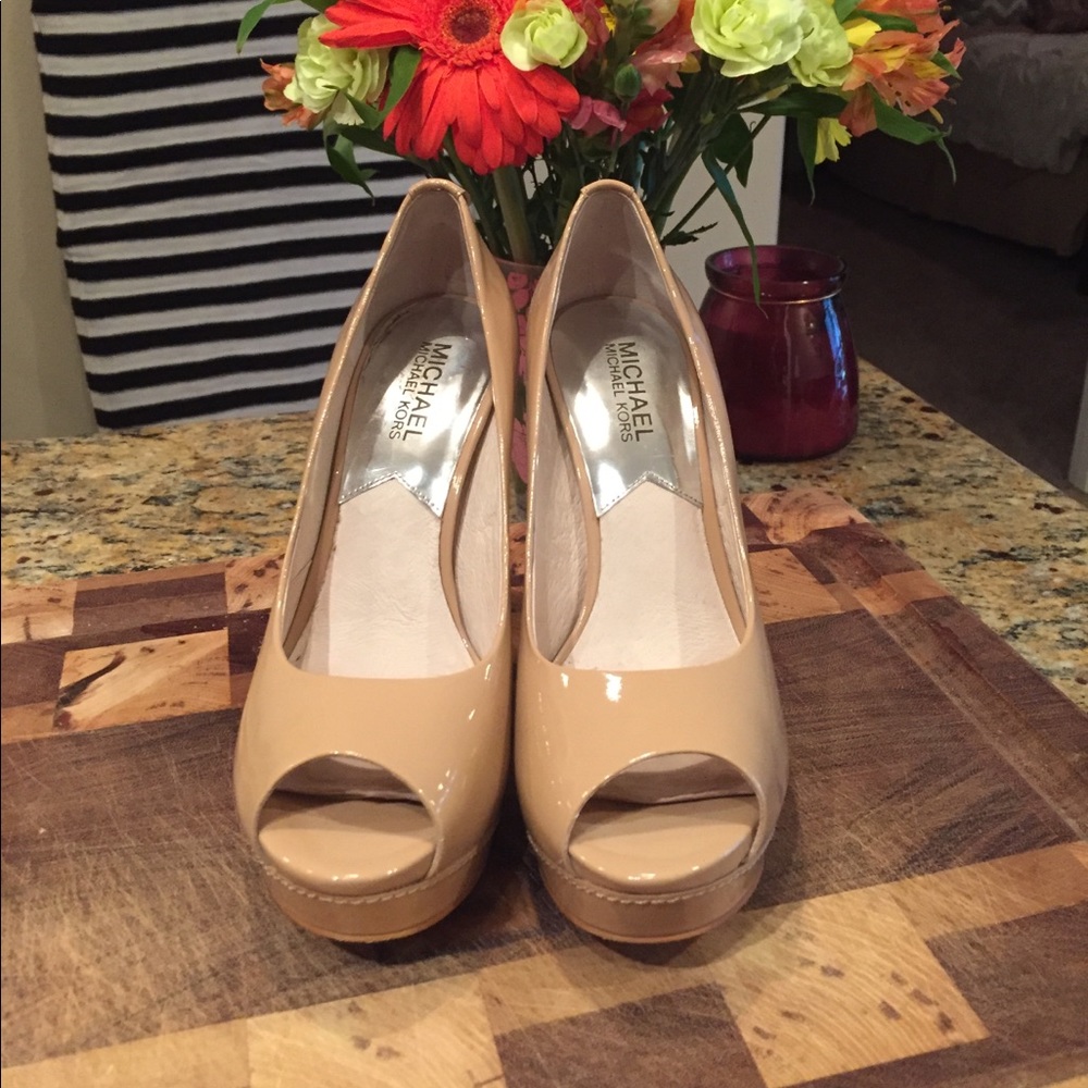 Michael Kors Peep Toe Pumps