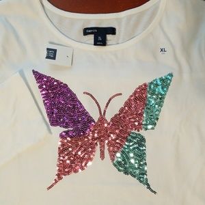 Girls GapKids Butterfly Shirt