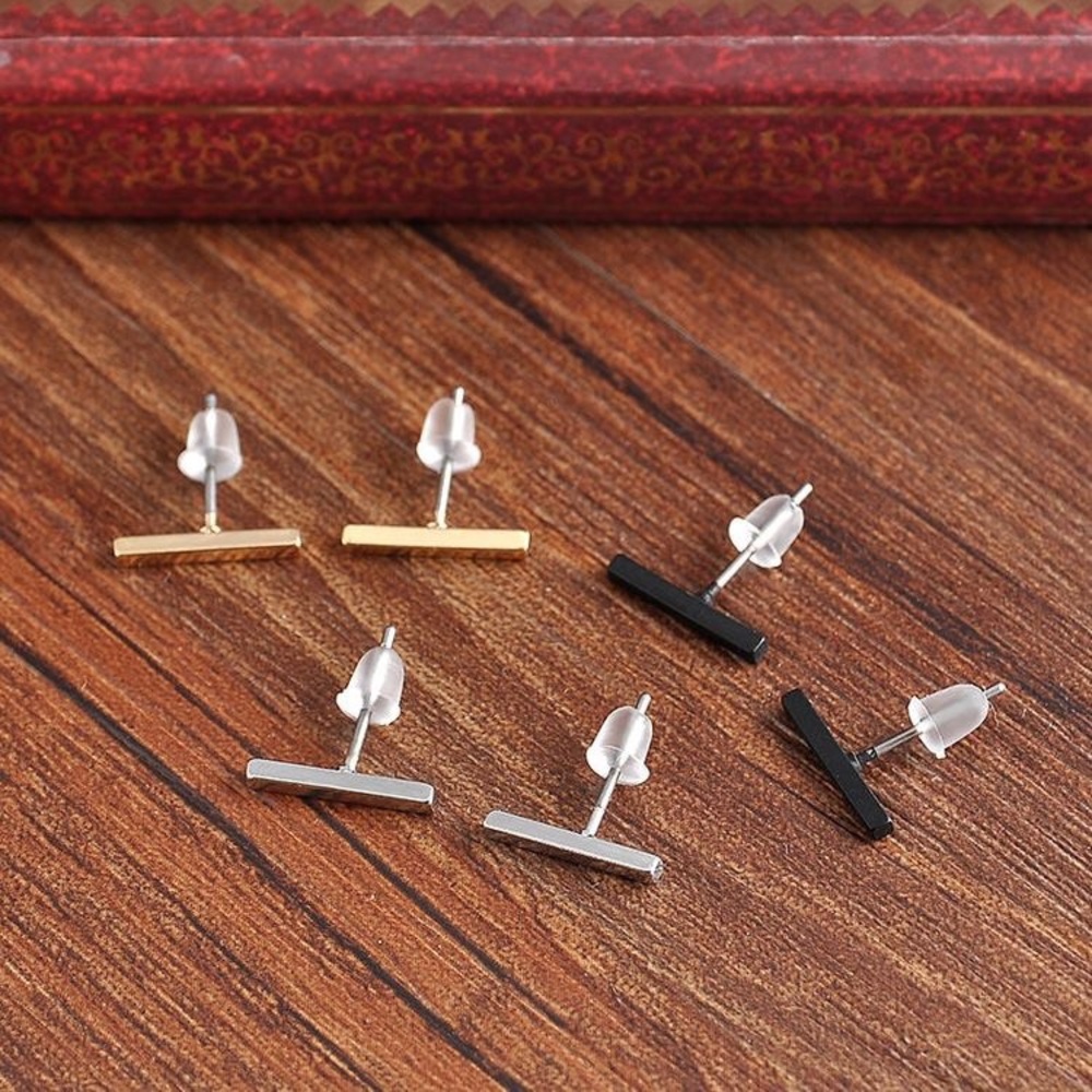 the petite bar stud earring - Picture 2 of 2