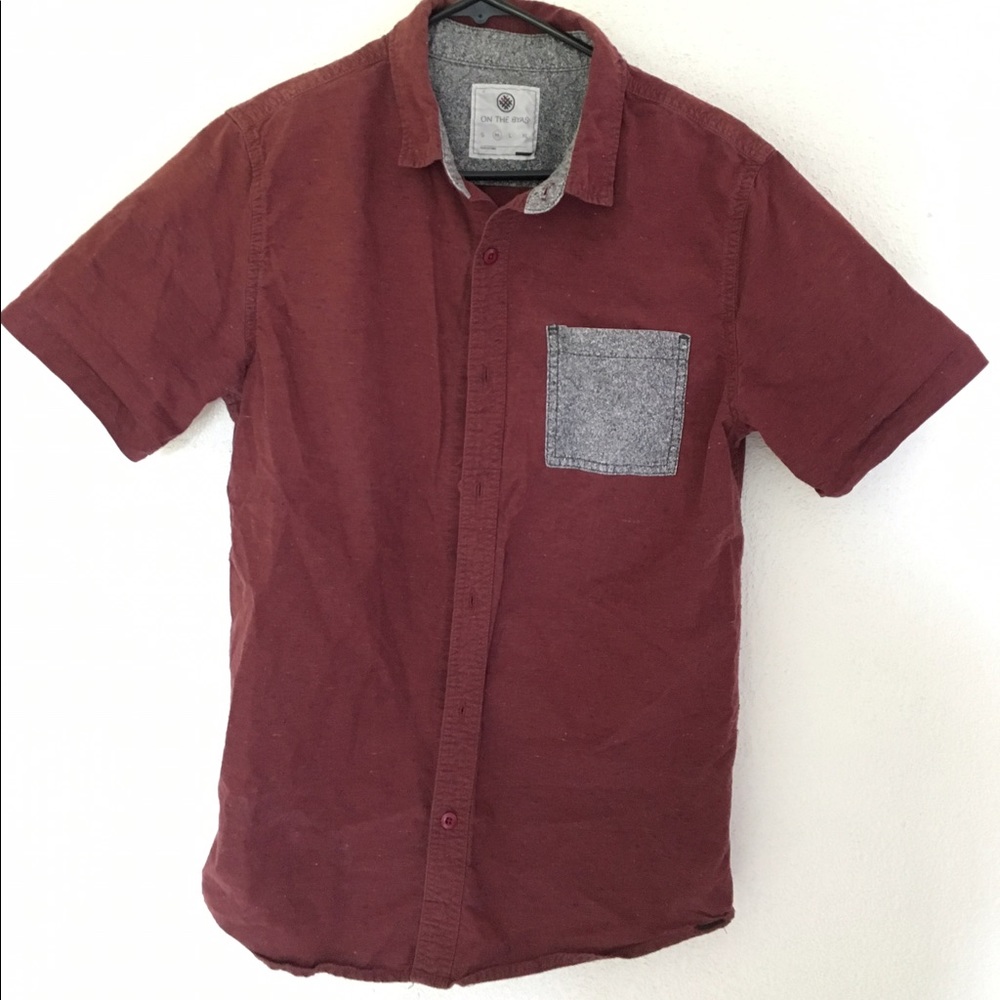 On the byas button up