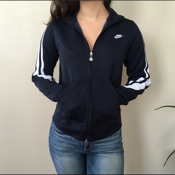 Nike Jackets & Blazers - {nike} navy track jacket