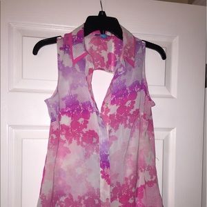 Peephole back junior Top