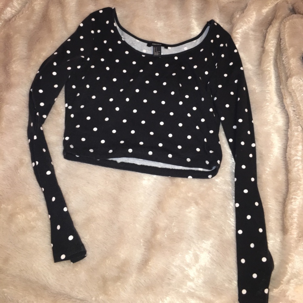 LONG SLEEVE CROP TOP