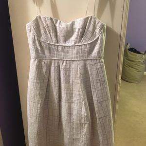 White strapless BCBG dress