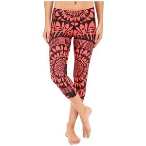 Nwt Mara Hoffman Active Coral Cropped Leggings Sm