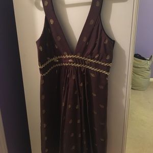 Brown and gold Milly dress