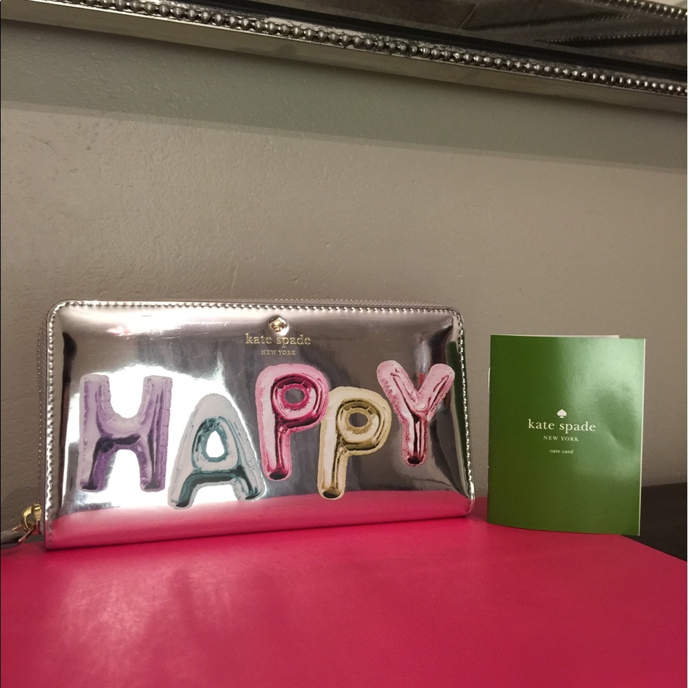 KATE SPADE Whimsies Happy Lacey  Wallet Clutch - Picture 2 of 4