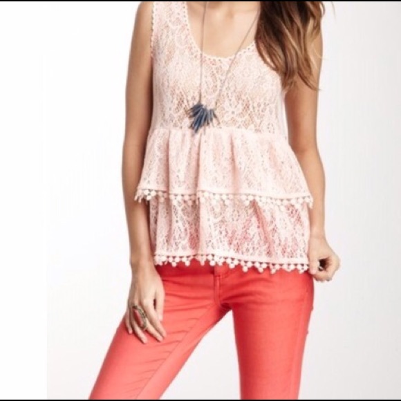 Free People Coral Crop Pants, Pink Pants, Coral - Picture 4 of 4