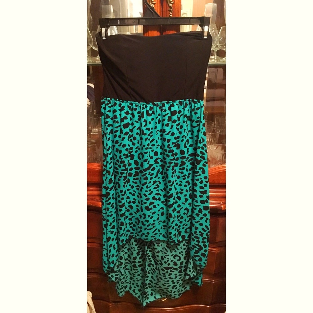 Leopard Print Hi Lo Dress