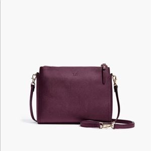 Lo & Sons Pearl Crossbody in Saffiano Plum