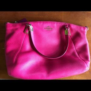 Coach pink cross body