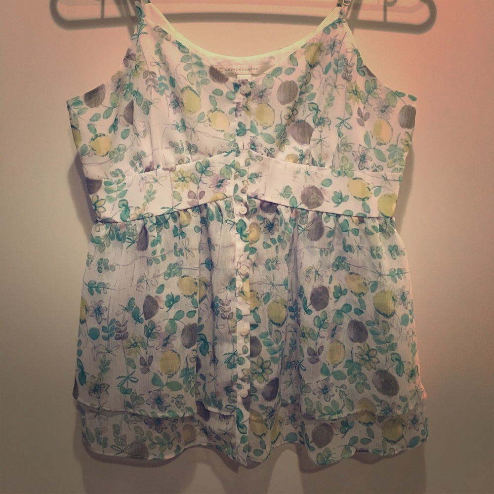 Lauren Conrad apple print top