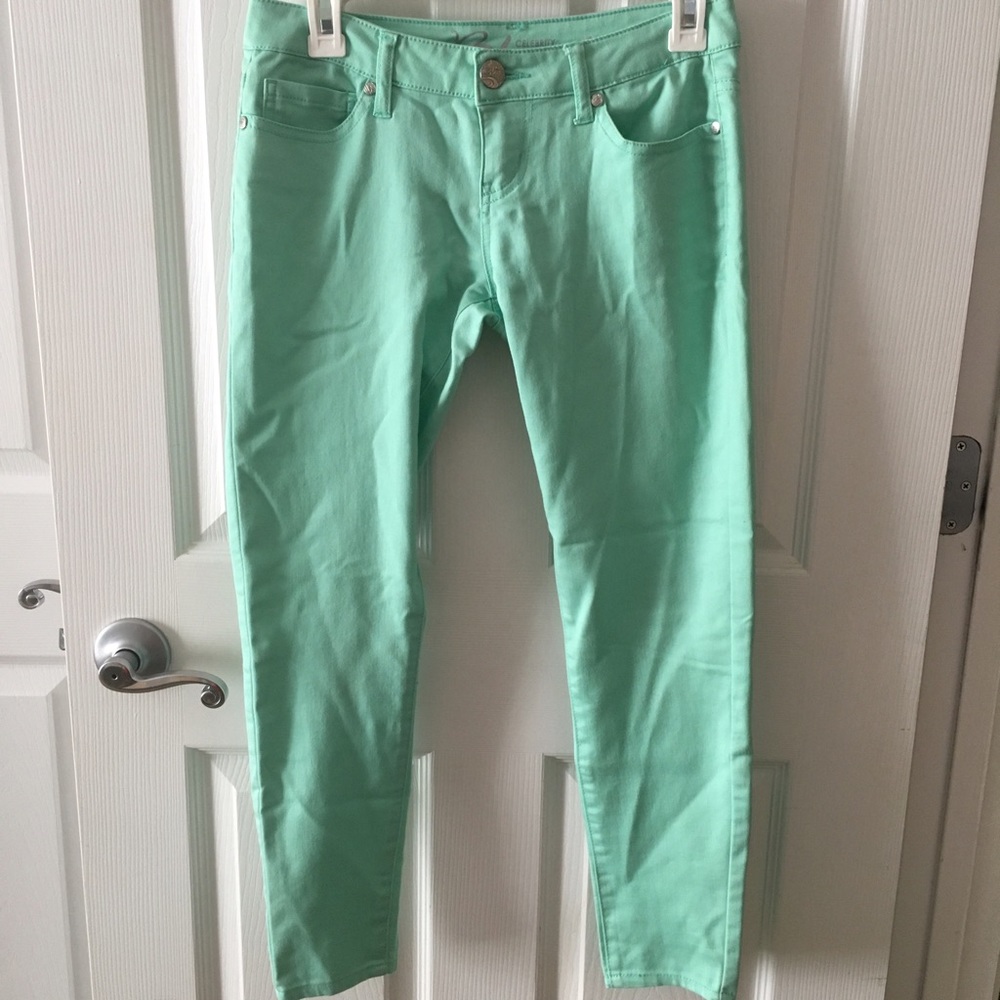 Teal Ankle Pants