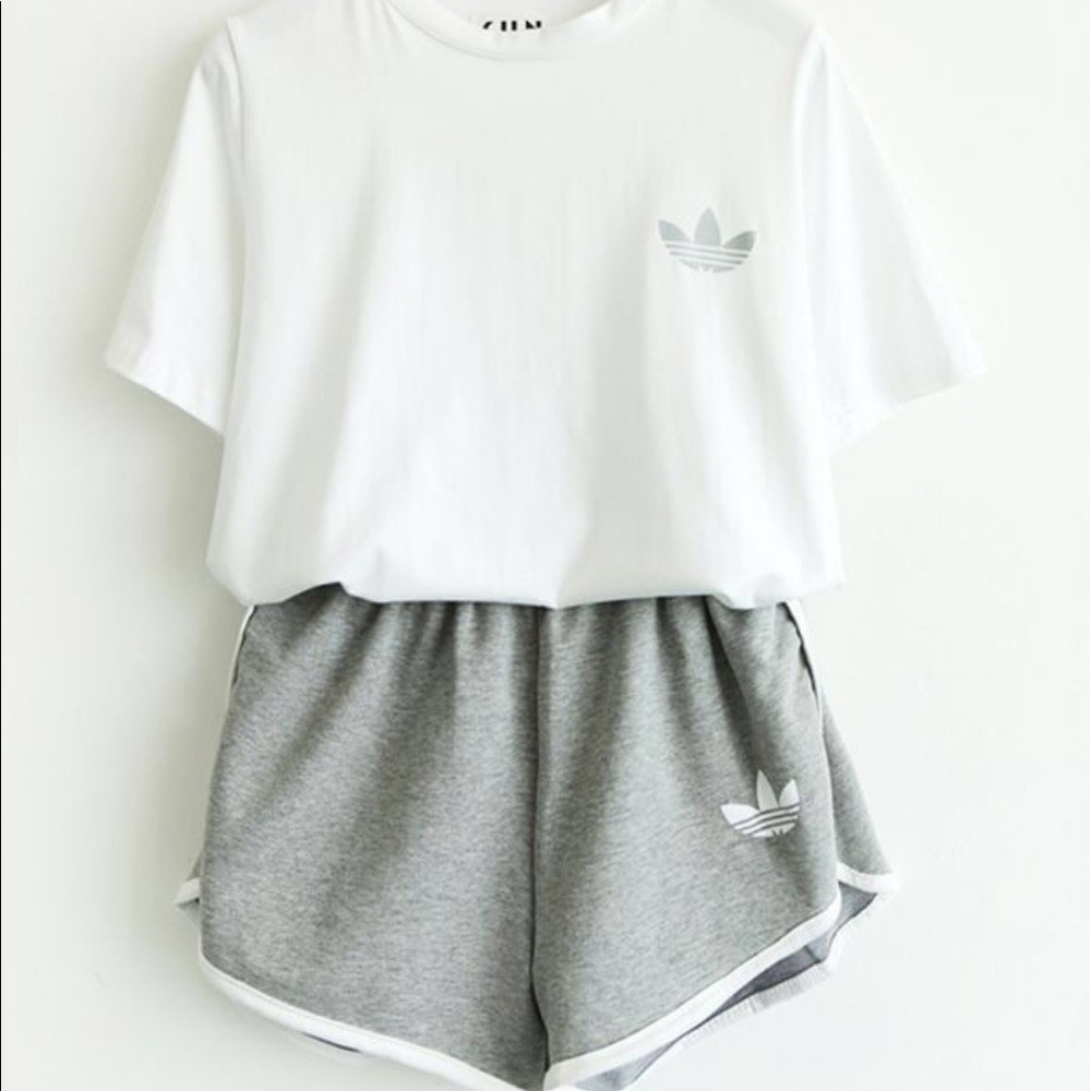 Adidas shorts/shirt set