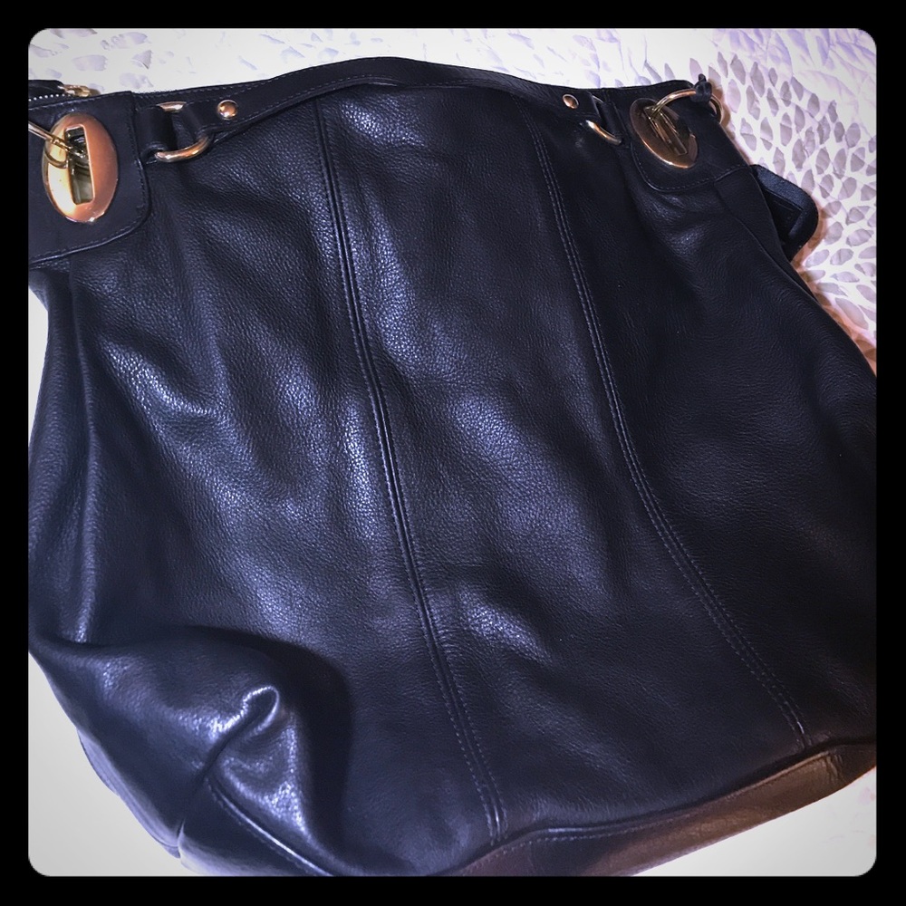 Black Leather Purse