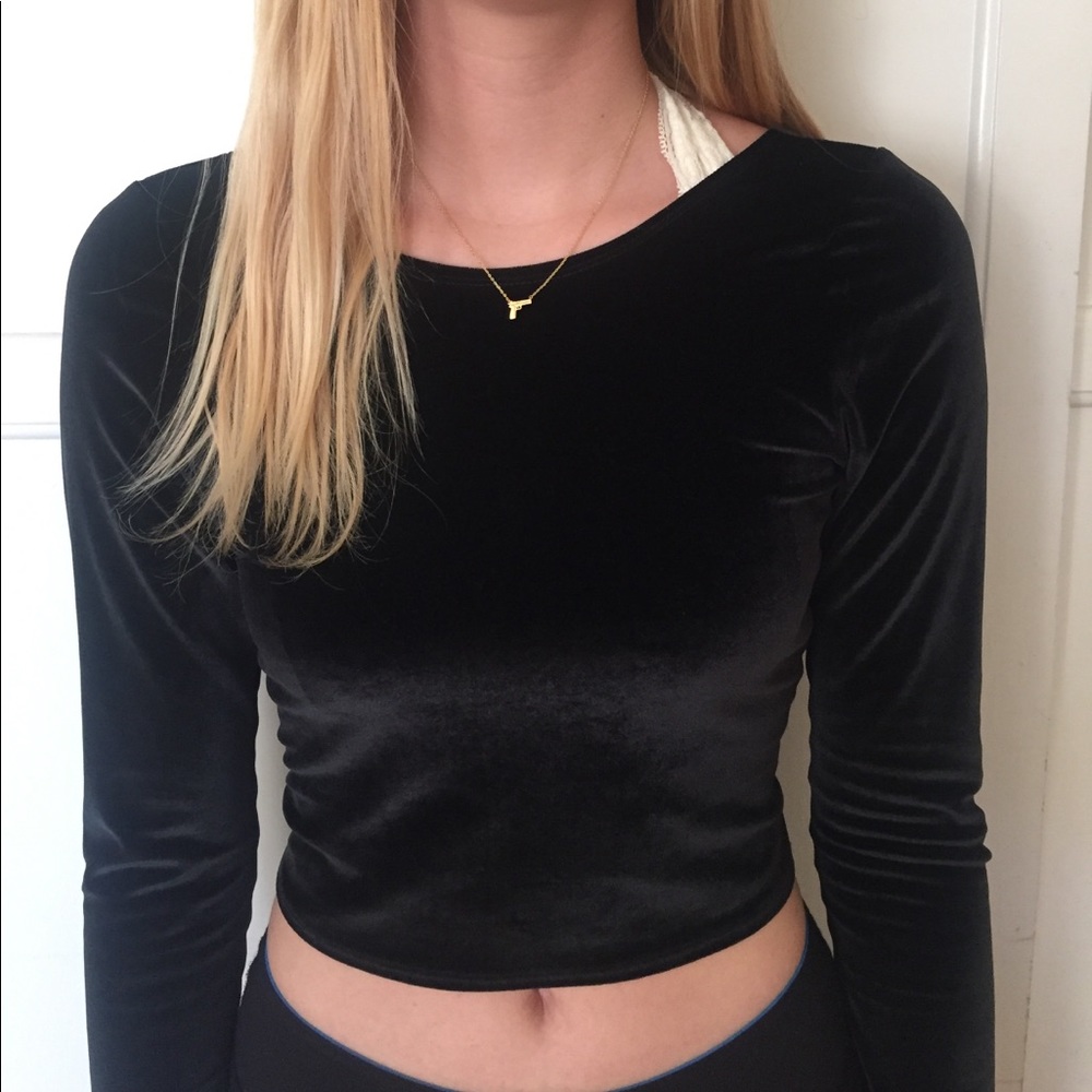Abercrombie and Fitch Black Crop Top