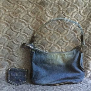 Bags - Denim pocket book with matching change purse. Bags - Denim pocket book with matching change purse.