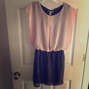 Pink and Gray Dress