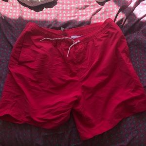 Mid length swim trunk