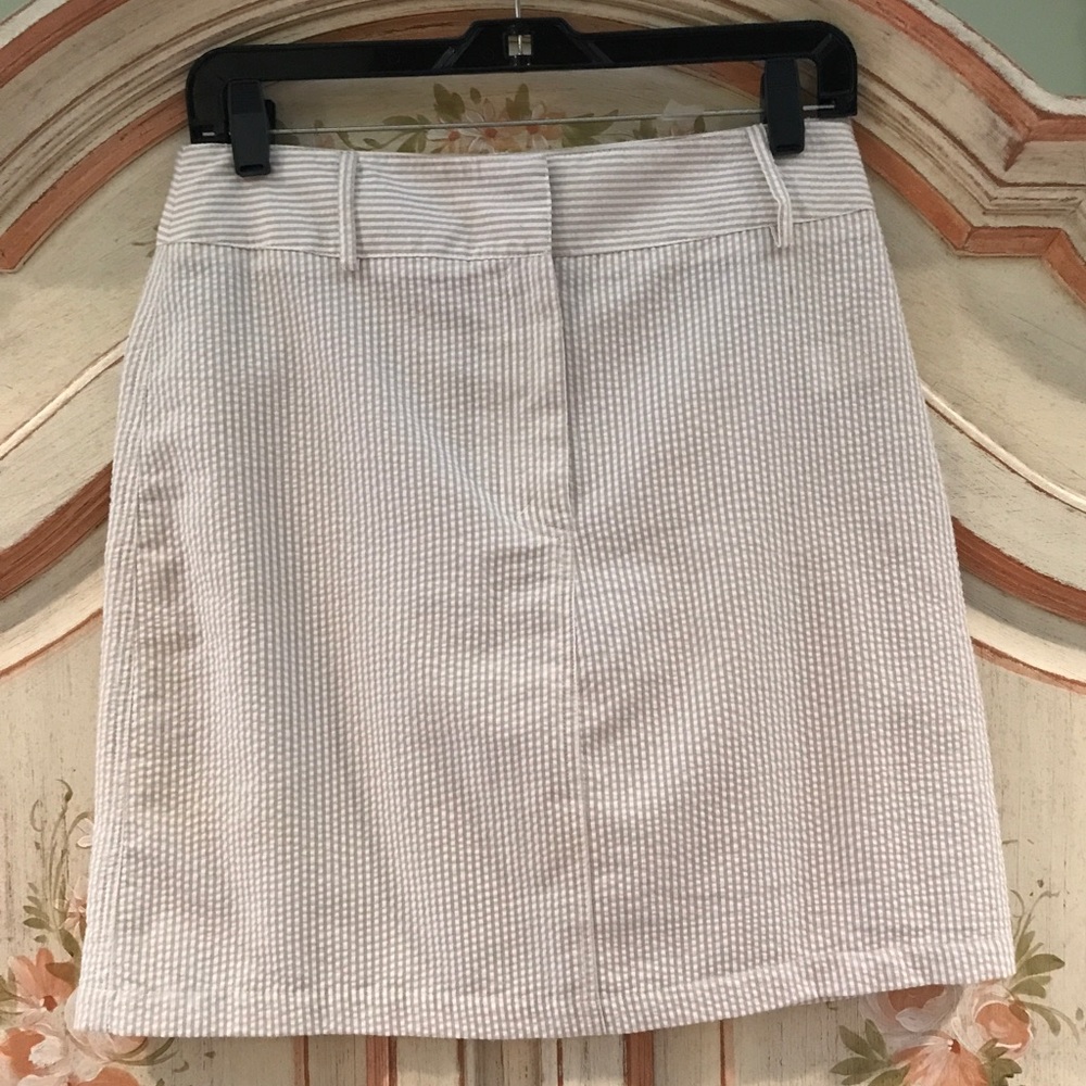 C. Orrico Seersucker Skirt
