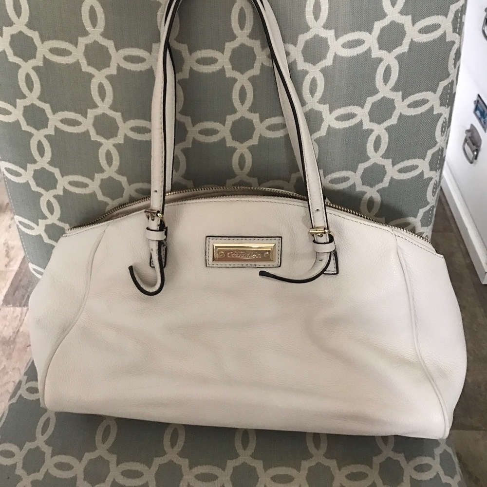 Calvin Klein white purse