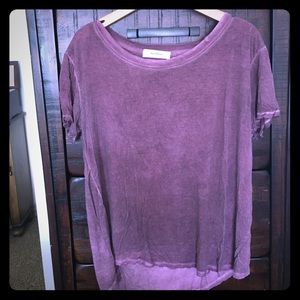 Red marble over sized tee size small